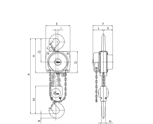 Yalelift drawing 5t