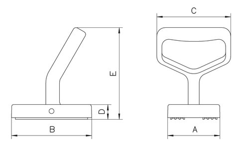 THM manual claw magnetic Yale drawing