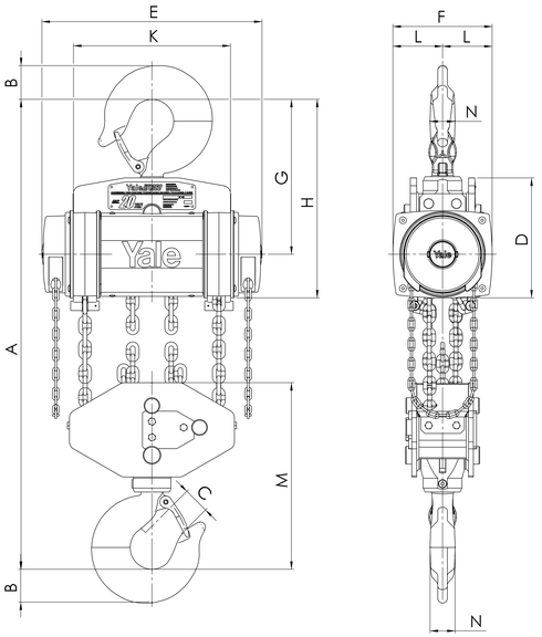 Yalelift drawing 20t