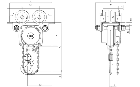Yalelift ITP 0.5-3t drawing