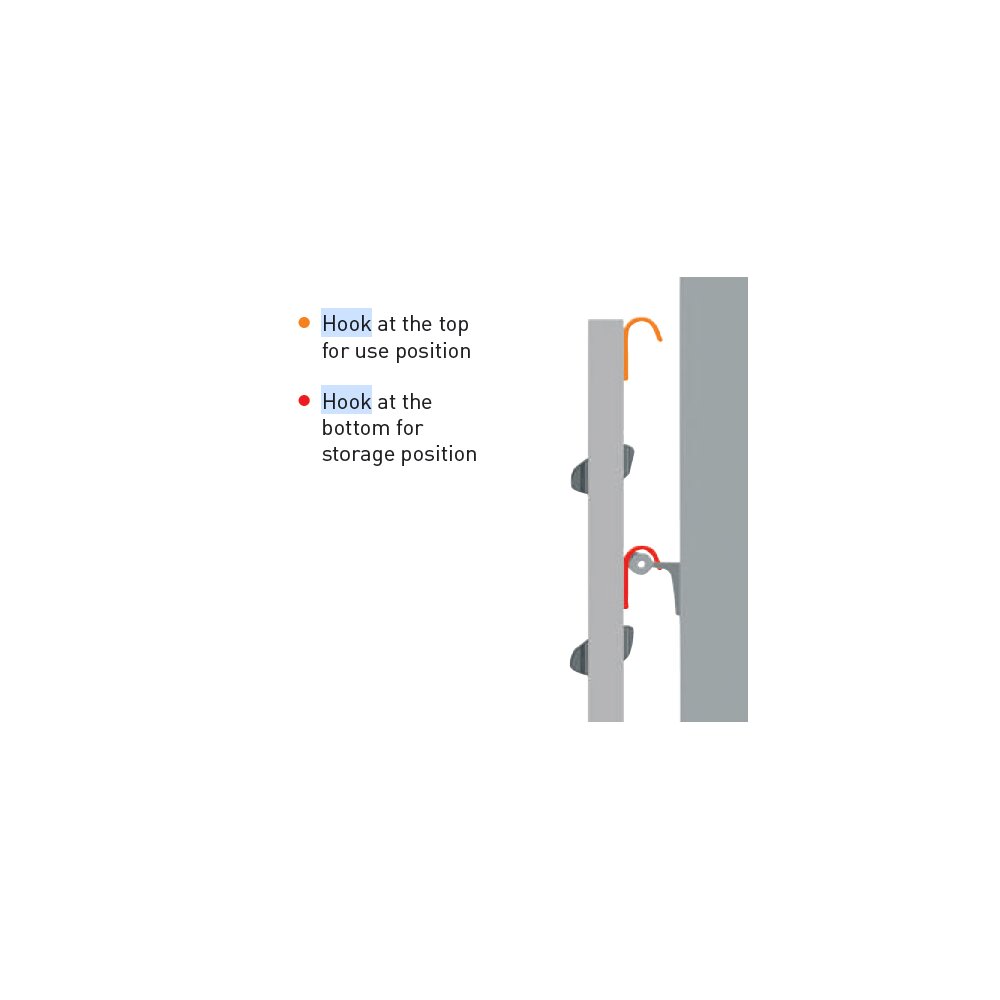 Stellingladders, inhangladders voor stellingen