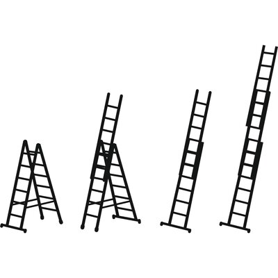 Multi-function ladder Skymaster X, 3-part 
