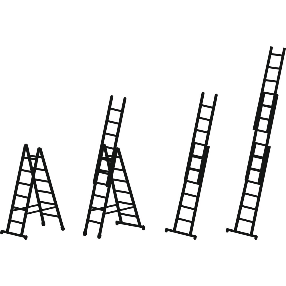 Multi-function ladder Skymaster X, 3-part 