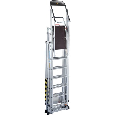 Platform ladder ZAP Telemaster S, telescopic - large platform 