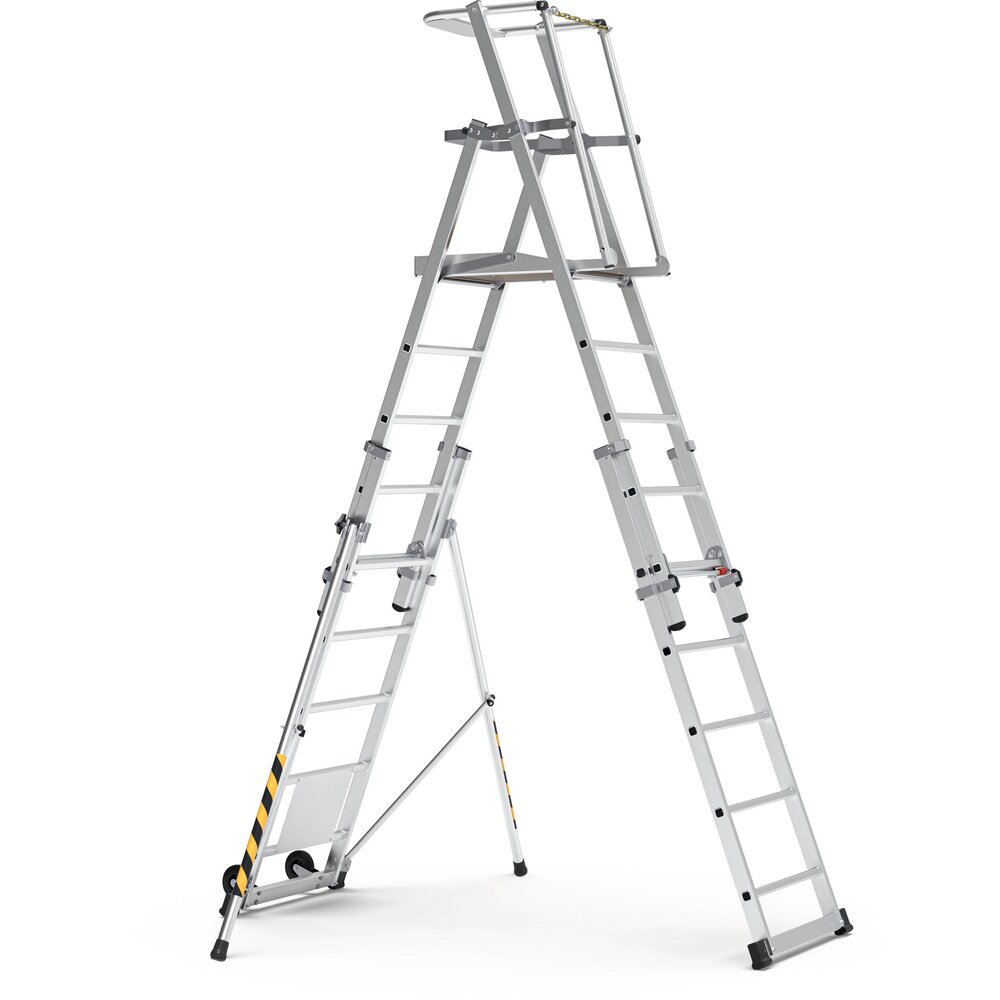 Platform ladder ZAP Telemaster S, telescopic - large platform 
