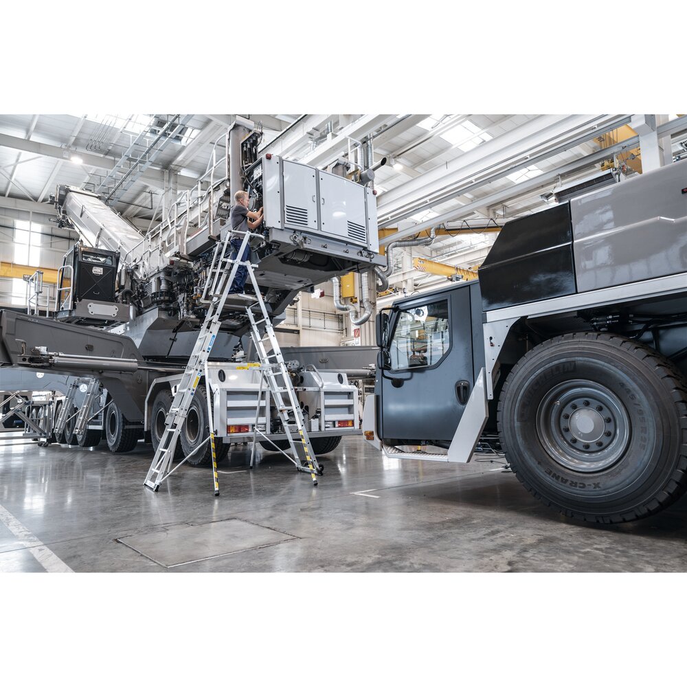 Platform ladder ZAP Telemaster S, telescopic - large platform 