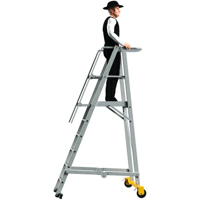 Mobile platform ladder ZAP Safemaster Plus S, folding 
